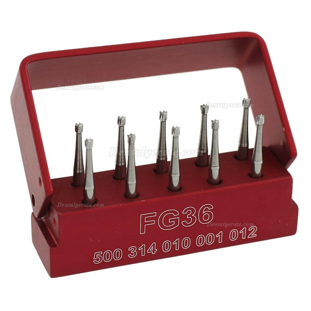 10 St&uuml;ck SBT FG 35 36 37 FG-Schaft Hartmetallbohrer Zahnmedizin 1.6mm Umgekehrter Kegel Zahnbohrer